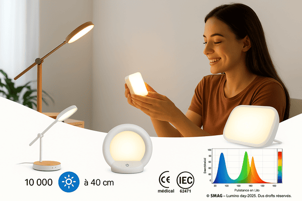 Grille express des critères pour choisir sa lampe de luminothérapie