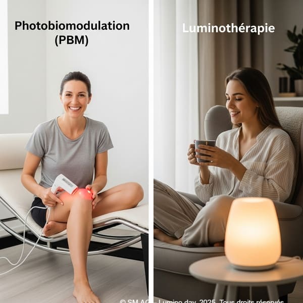 Qu'est ce que la photobiomodulation ou PBM, quelles différences avec la luminothérapie?